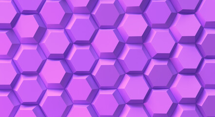 Vivid purple geometric background with hexagons