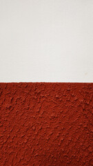 Closeup Surface of Cement, Mortar Texture Background - White and Red Color with Copy space for Test Quote  