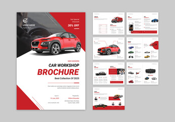 Car Workshop Brochure Layout