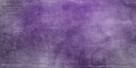 Abstract purple watercolor paint splash or blotch background with fringe bleed wash and bloom design, blobs of paint and old vintage watercolor paper texture grain - obrazy, fototapety, plakaty