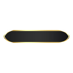 black banner gold border