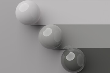 chrome marble background in 3d render design.
