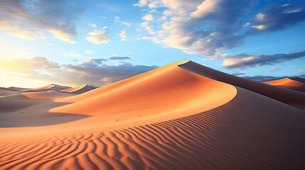 Fototapeta na wymiar Desert Dune Landscape at Sunset
