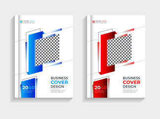 Creative corporate book cover design template