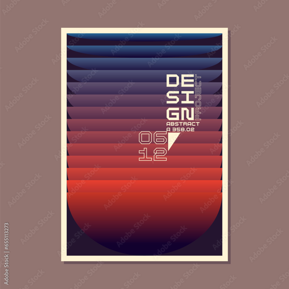 Poster a template to use in your design. a composition of geometric shapes. abstract background. modern pos