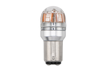 LED car lamp isolated white background. Led car lights on a white background with clipping path....