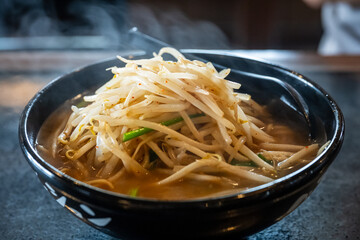 日本の岡山県倉敷市のとても美味しいラーメン