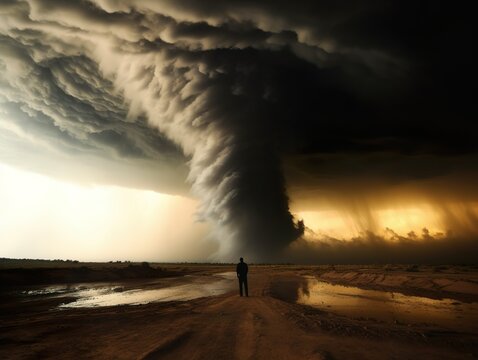 Dangerous tornado in Tornado Alley