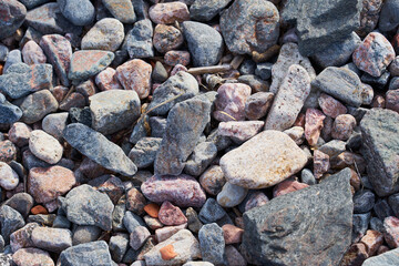 Natural background made of colored stones.
