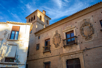 Fototapeta na wymiar 16th century palace of the Marquis of Villalegre de Guadix, Granada, Andalusia, Spain