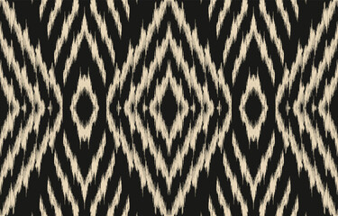 Fototapeta premium Ethnic abstract ikat art. Aztec ornament print. geometric ethnic pattern seamless color oriental. Design for background ,curtain, carpet, wallpaper, clothing, wrapping, Batik, vector illustration.
