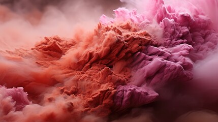 Dusty rose Smoke , Macro shot , Color Gradient, Background HD
