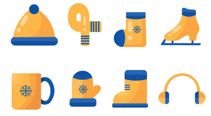 vector icons winter