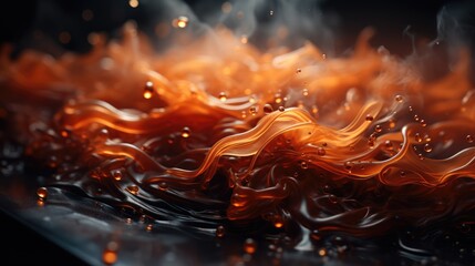 Espresso Smoke , Macro shot , Color Gradient, Background HD