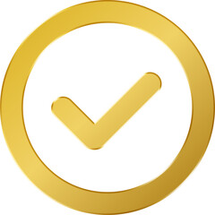 3D Gold Done Icon  © titileedzs