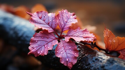Hibiscus Leaf, Macro shot , Color Gradient, Background HD