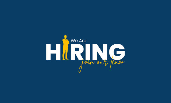 We are hiring join to the team announcement. Hiring recruitment open vacancy design. Creative hiring poster. hiring social media post design.