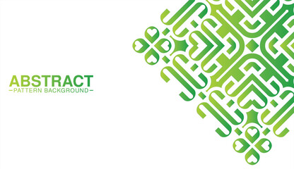 Green ornament pattern design background