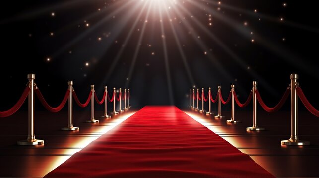 Red Event Carpets, Stairs and Ema Rope Barriers