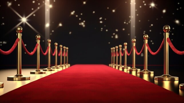Red Event Carpets, Stairs and Ema Rope Barriers