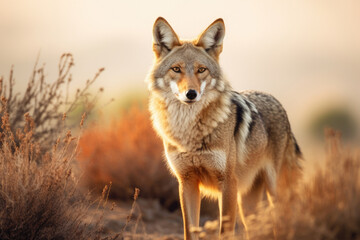 Naklejka na ściany i meble Coyote in the wild