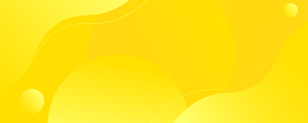 Bright sunny yellow wavy abstract background. Fresh business banner for sale, event, holiday, party.