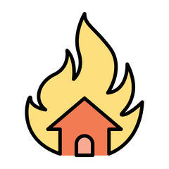 House fire icon