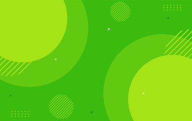 Trendy geometric green background. Fun background for event, kids, celebration and other
