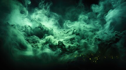 Pine green Smoke , Macro shot , Color Gradient, Background HD