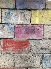 Close-up cement brick background 