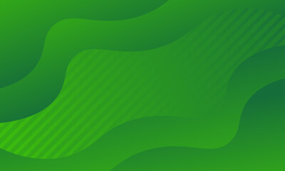 Green gradient with fluid and lines dynamic background. Modern template design for covers, brochures, web and banners.
