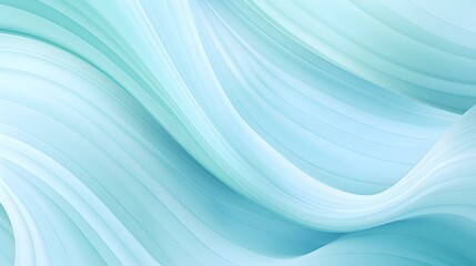 Fototapeta premium Abstract Background of soft Swirls in cyan Colors. Modern Wallpaper with Copy Space