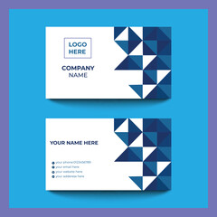Abstract geometric business card template