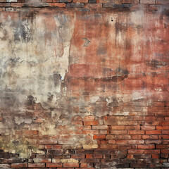 Grungy gritty brick wall