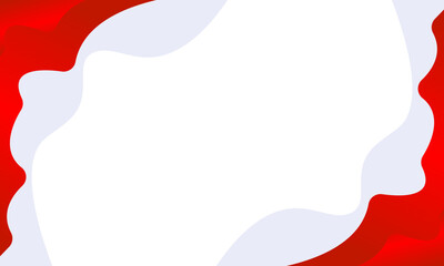 Abstract red and gray wavy template on white background. Suitable for celebration banner, brochure, flyer, presentation, poster