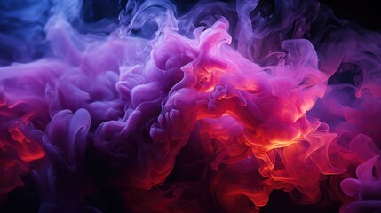 Obraz premium Violet Smoke , Macro shot , Color Gradient, Background HD