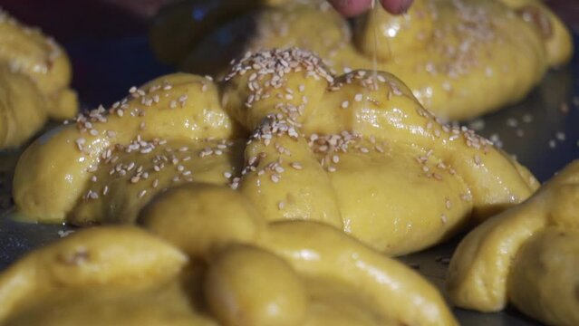 Day of the dead Mexican Bread in Mexico