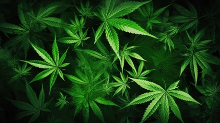 green leaf cannabis background 