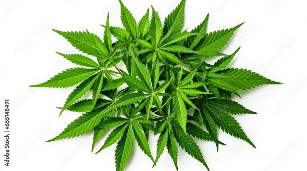 Sticker marijuana cannabis leaf