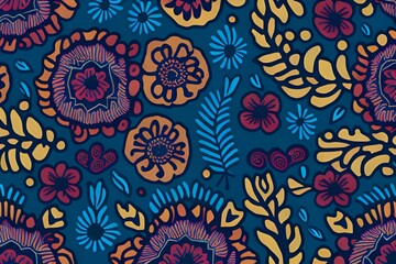 seamless pattern,decoration,flower,texture,art,leaf,ornate,Ai generated 