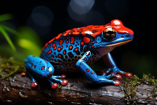 Red poison dart frog (Dendrobates tinctorius)