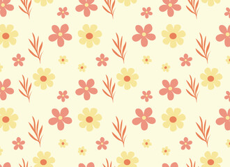 seamless pattern with flowers