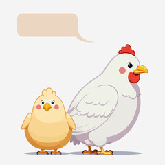 Feathered Friend: Educational Insights with a White Hen