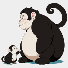 Adventures in Primate Parenthood: Big and Small Monkey Chronicles