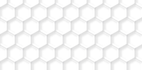 Seamless pattern honeycomb white background hexagon. Abstract background with lines, modern abstract vector illustration polygonal pattern. 