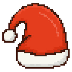 santa hay christmas icon pixel art