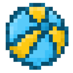 ball beach sport icon pixel art