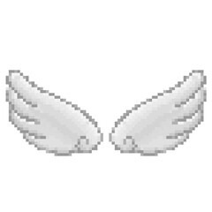 angel wings pixel art