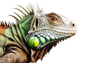 Fototapeta premium rare iguana on white background