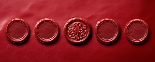 red sealing wax background texture, Generative AI